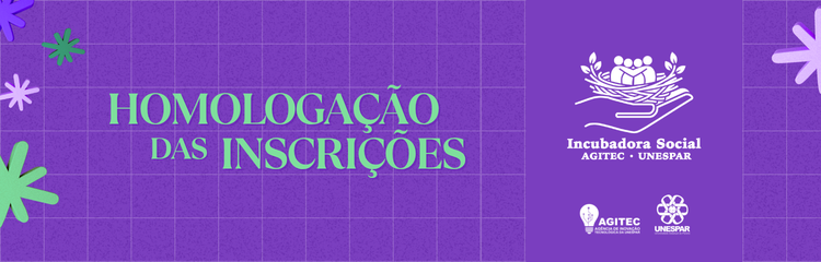 INSCRIÇÕES INCUBADORA SOCIAL 2026  HOMOLOGADAS