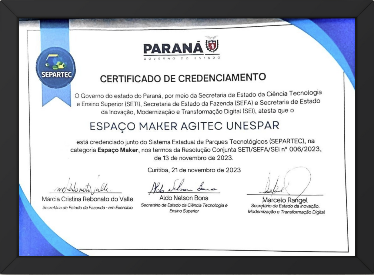 CREDENCIAMENTO ESPAÇO MAKER